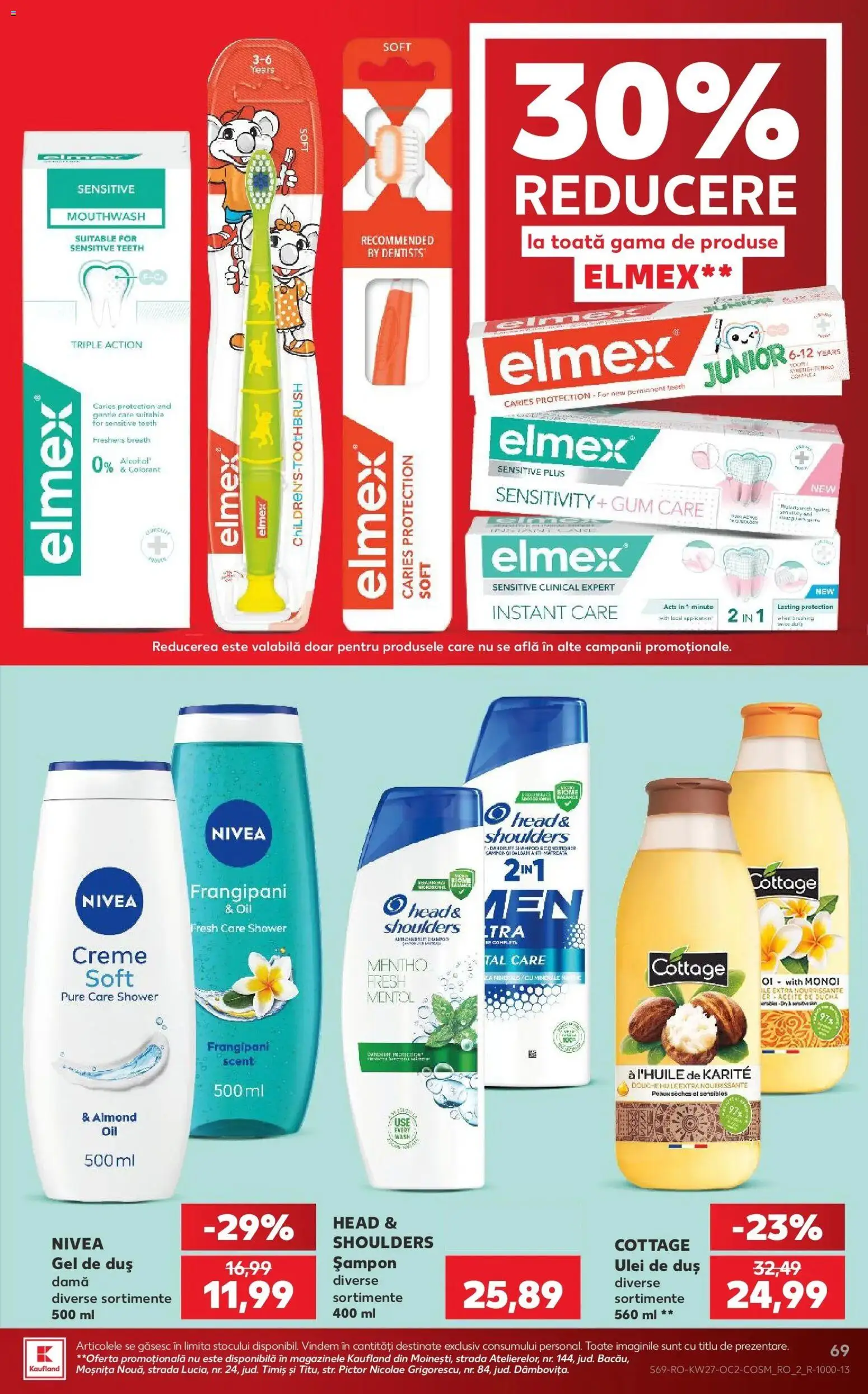 Noul catalog Kaufland – valabil de la 01.07.2026 | Pagină: 69 | Produse: Duș, Șampon, Ulei, Gel de duș