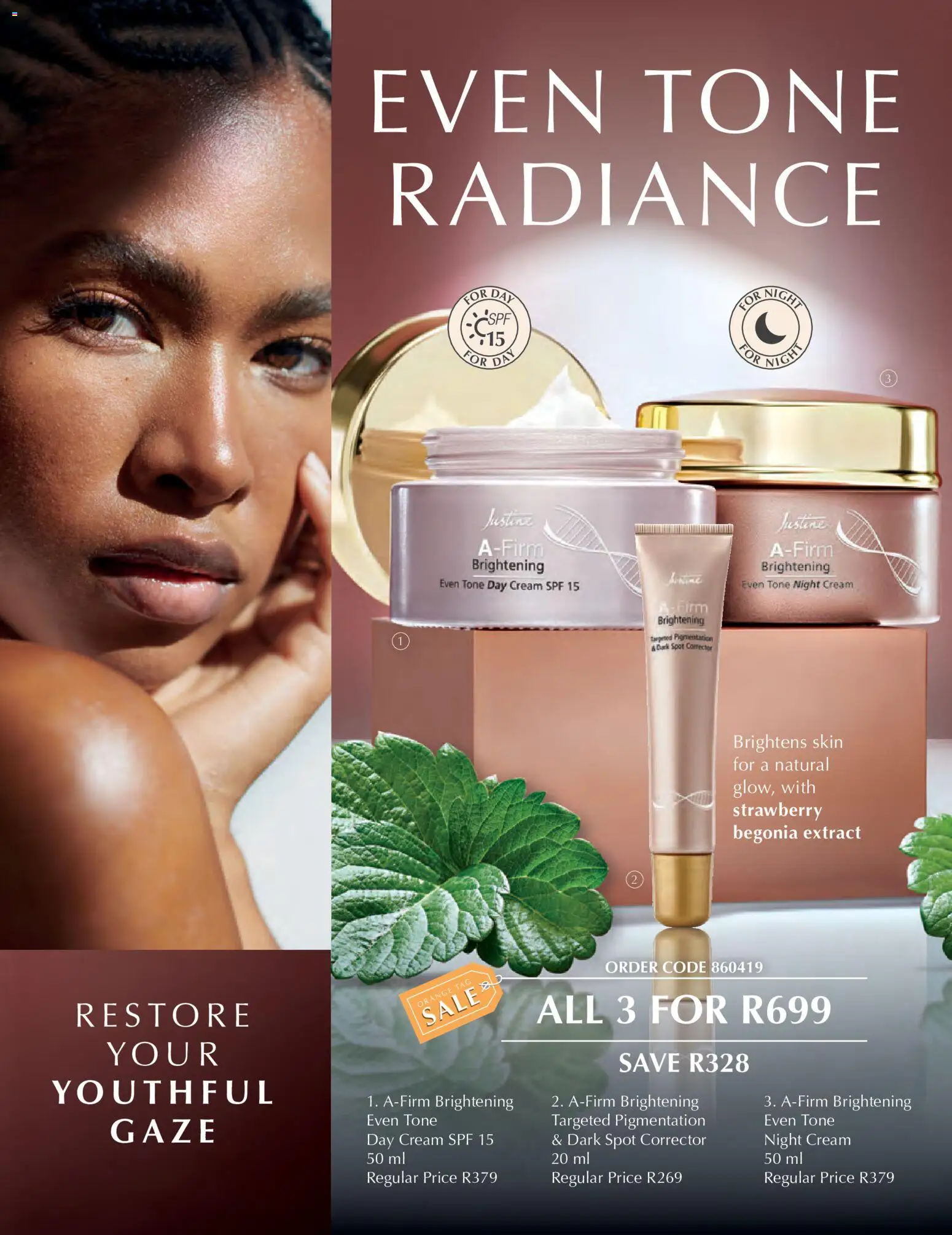 New Justine catalogue – valid from 15.05.2026 | Page: 6 | Products: Cream, Dark spot corrector, Night cream, Day cream