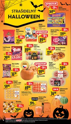 Náhled letáku Halloweenské, dekorace, Dekorace od 21.10.2026 | Strana: 14 | Produkty: Vajíčka, Donut, Makronky, Dýně
