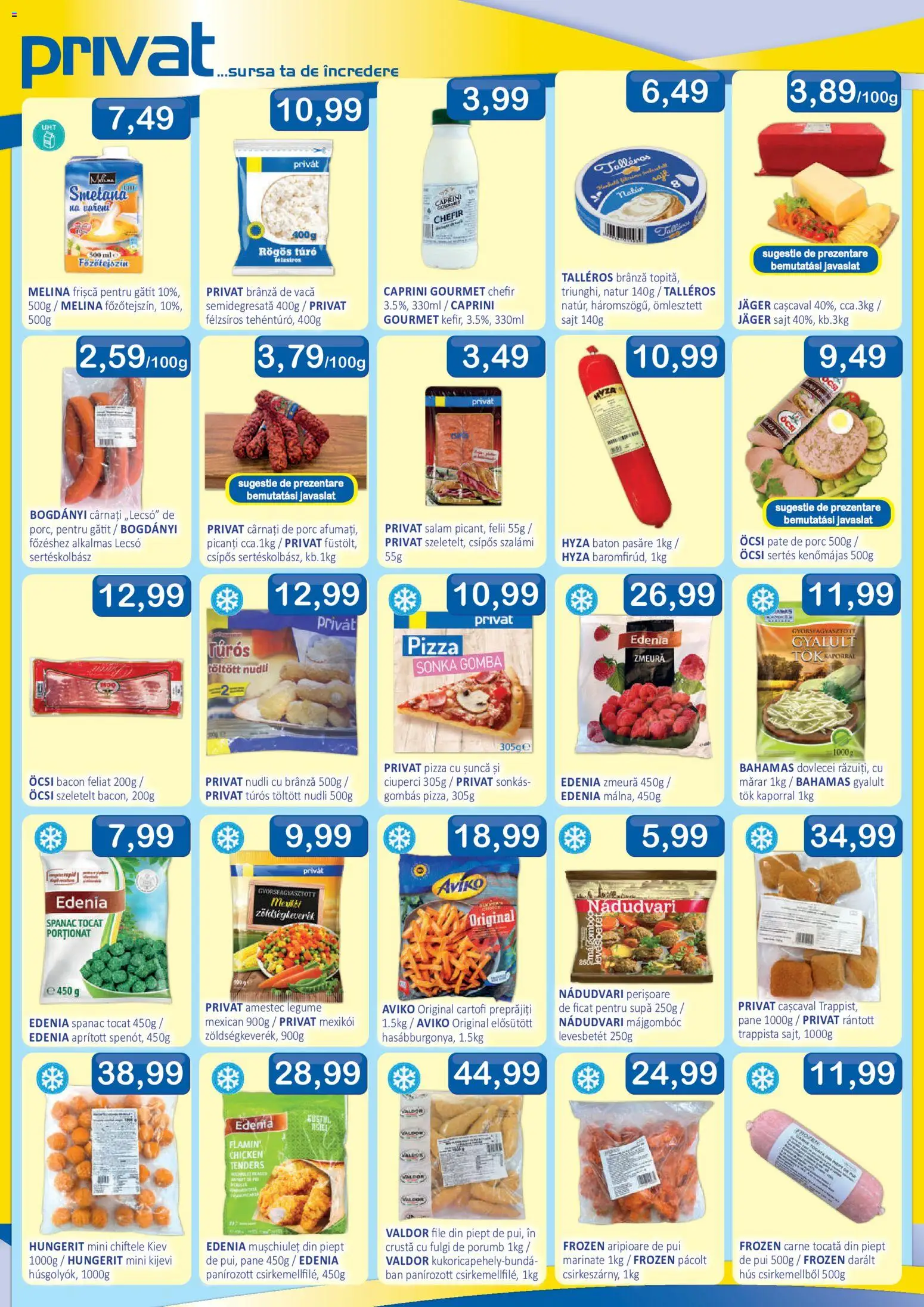 Noul catalog CBA – valabil de la 16.10.2026 | Pagină: 2 | Produse: Mărar, Bacon, Salam, Frișcă