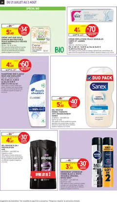 Intermarché - Prévisualisation de Intermarché offres de la semaine valide à partir de 21/07/2026 | Page: 24 | Produits: Shampoing, Déodorant, Crème dépilatoire, Huile