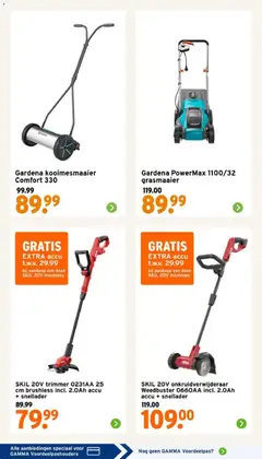 GAMMA folder - Voorbeeld van een folder van GAMMA, geldig van 18.05.2026 | Pagina: 20 | Producten: Grasmaaier, Trimmer