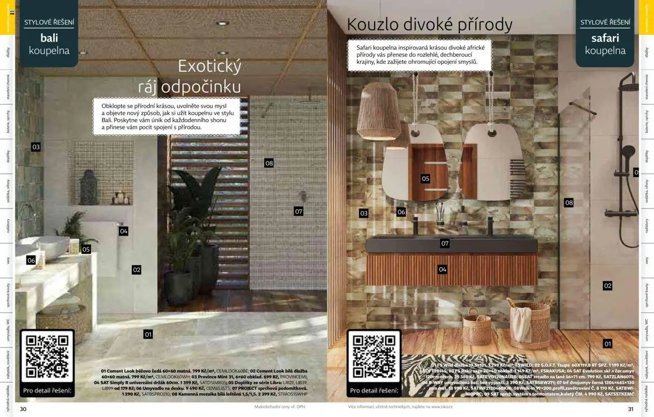 Siko koupelny katalog Koupelny 2025/2026 od 14.10.2025 | Strana: 16 | Produkty: Osvětlení, Dlažba, Cement, Wc