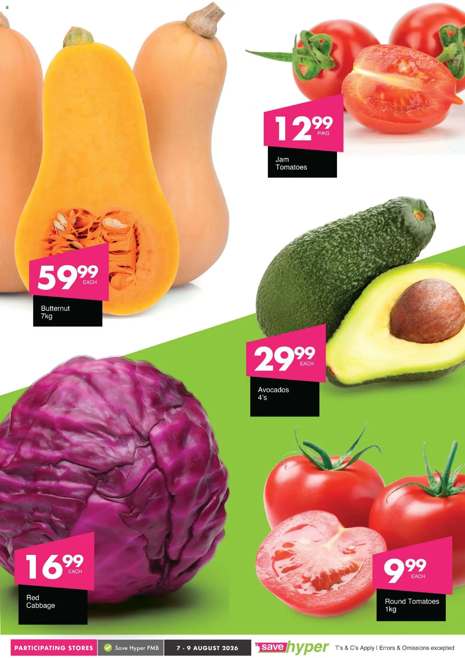 New Save catalogue – valid from 07/08/2026 | Page: 5 | Products: Tomatoes, Avocados