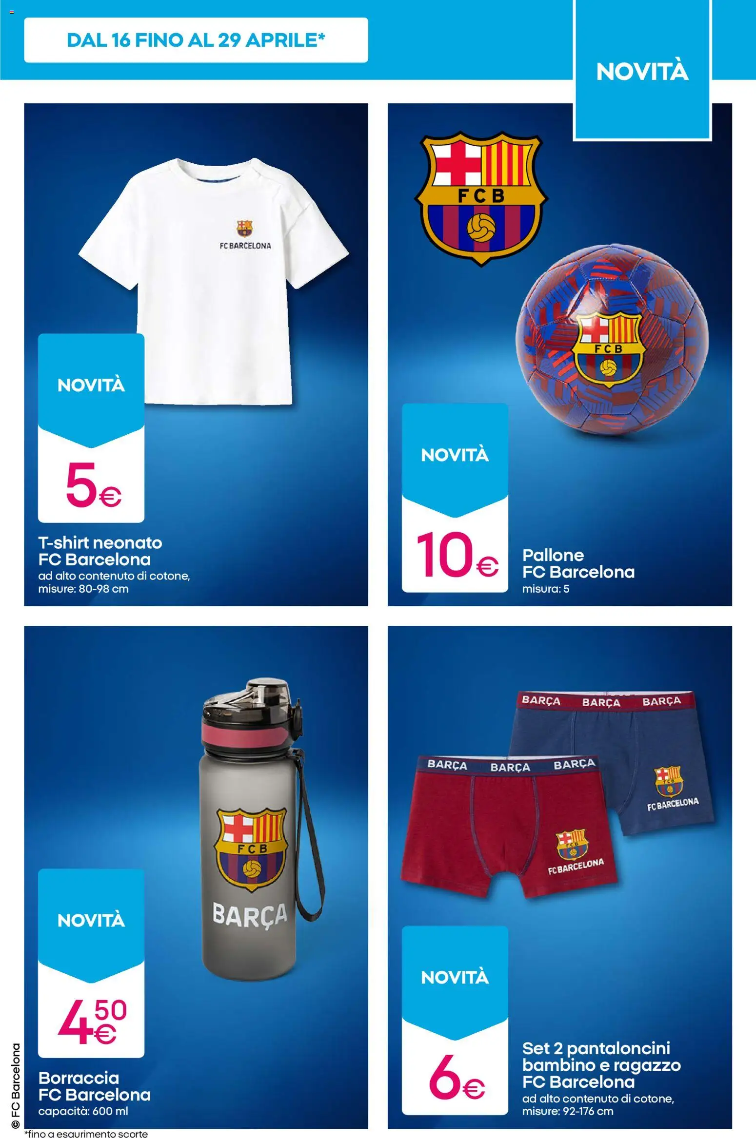 Volantino Pepco del 16.04.2026 | Pagina: 7 | Prodotti: Pantaloncini, Pallone, Borraccia