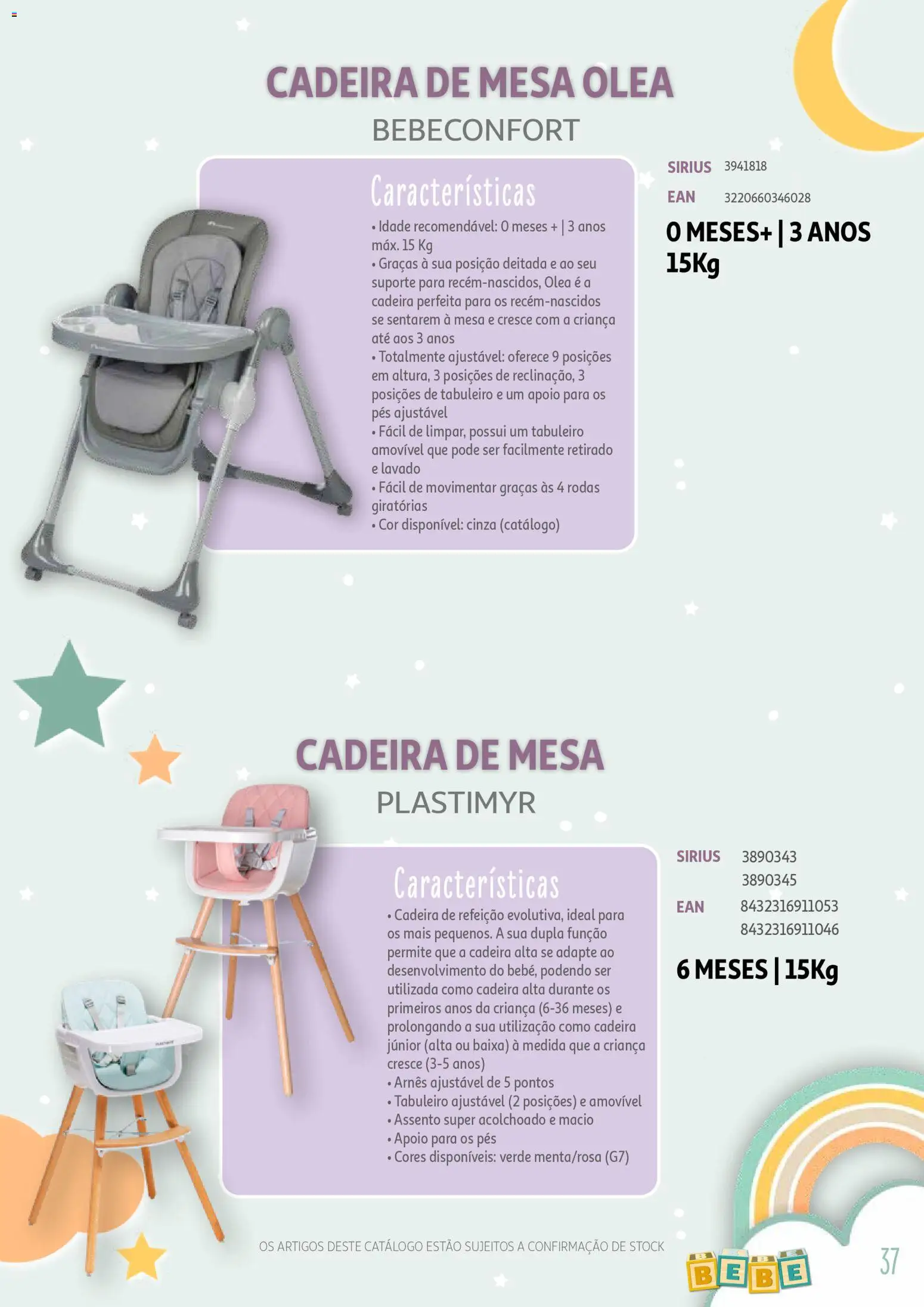 Auchan - Catálogo Puericultura │ válido de 13/01/2026 | Página: 37 | Produtos: Mesa, Cadeira