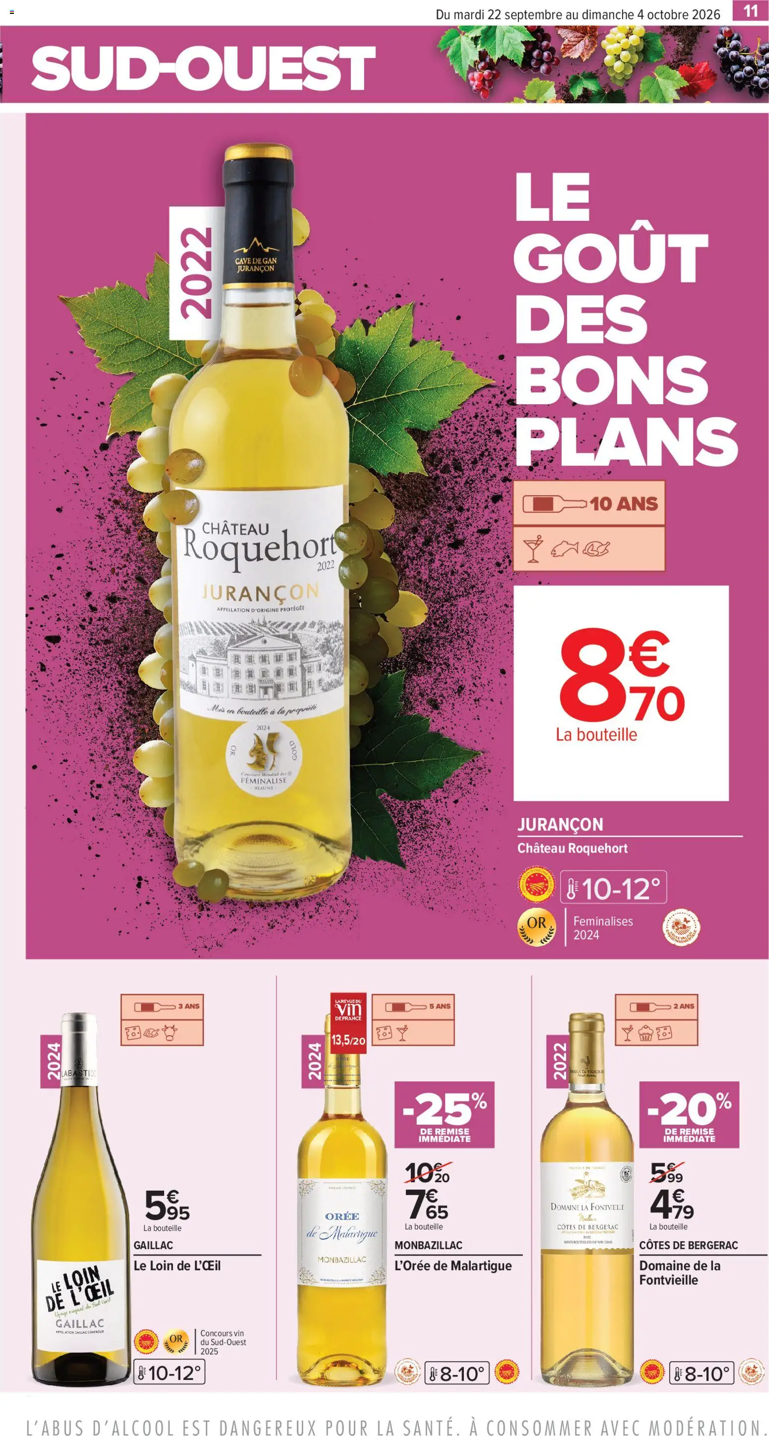 {H1} | Page: 11 | Produits: Bouteille, Vin, Monbazillac