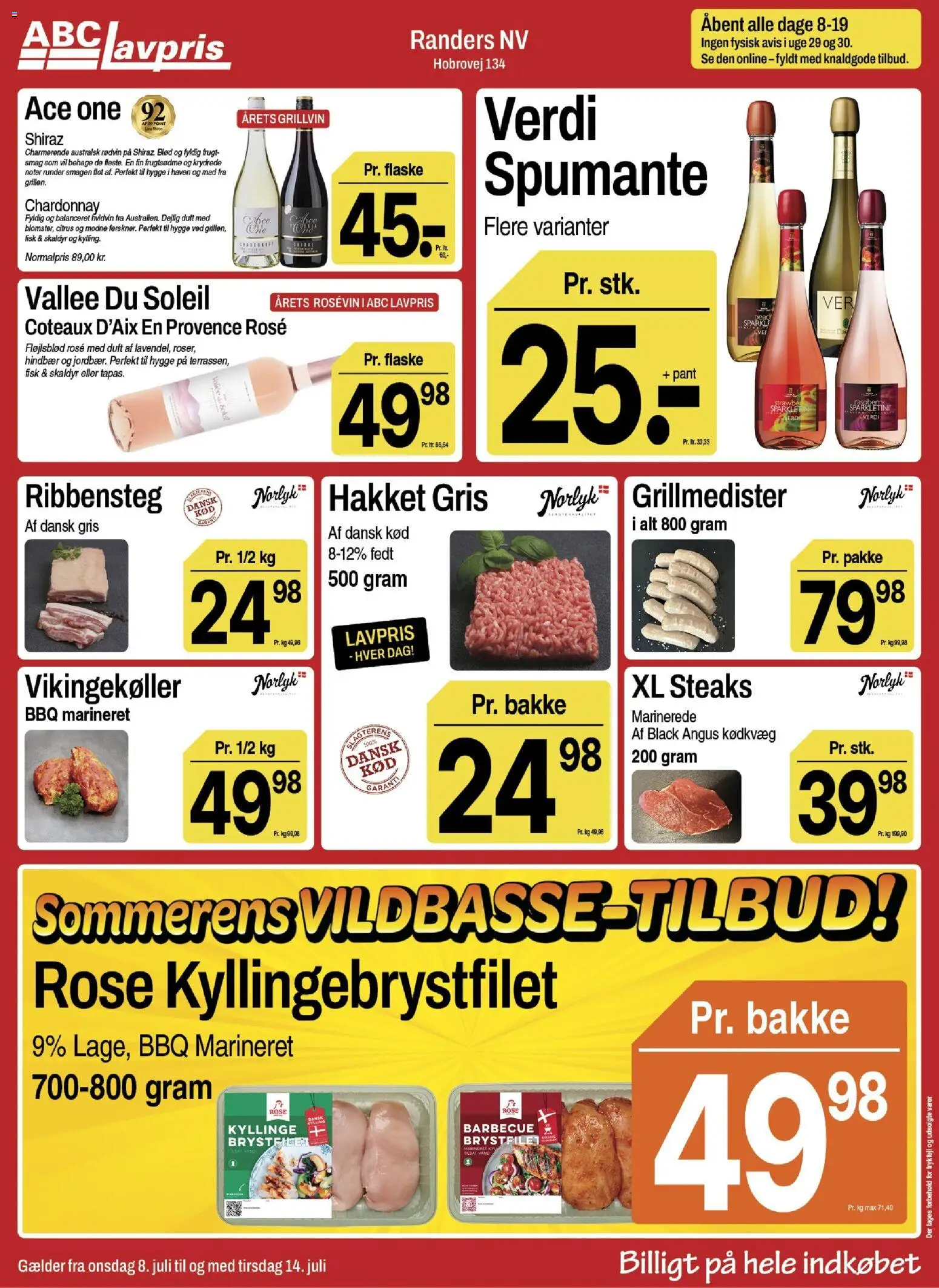 Abc Lavpris tilbudsavis – gyldig fra 08/07/2026 | Side: 4 | Produkter: Duft, Fisk, Hindbær, Søm