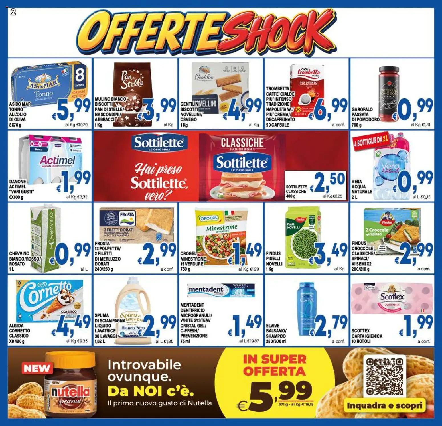 Volantino DEM del 14/10/2026 | Pagina: 2 | Prodotti: Dentifricio, Merluzzo, Spinaci, Tonno