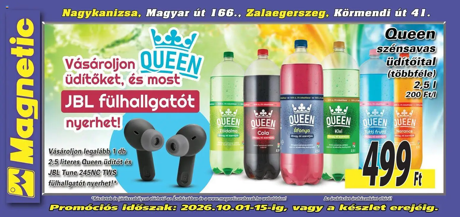 Magnetic akciós ujság - amely érvényes a következő dátumtól: 2026.10.01. | Oldal: 6 | Termékek: Üdítőital, Kivi, Áfonya, Narancs