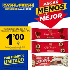 Vista previa Cash Fresh Disfruta por tiempo limitado de una edición exclusiva de bombones Nestlé válido desde el 26/10/2026