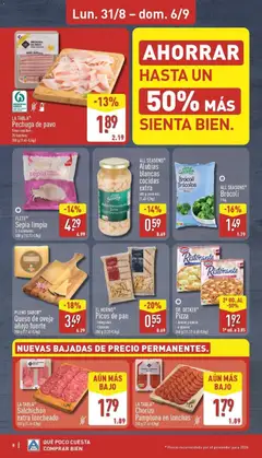 Vista previa Pechuga de pavo, Finas lonchas. 20 lonchas. válido desde el 31/08/2026 | Página: 8