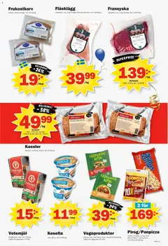Pekås erbjudanden - Förhandsvisning av reklamblad från butik Pekås aktuell från 28/09/2026 | Sida: 3 | Produkter: Vegoburgare, Kassler, Vetemjöl, Kvarg