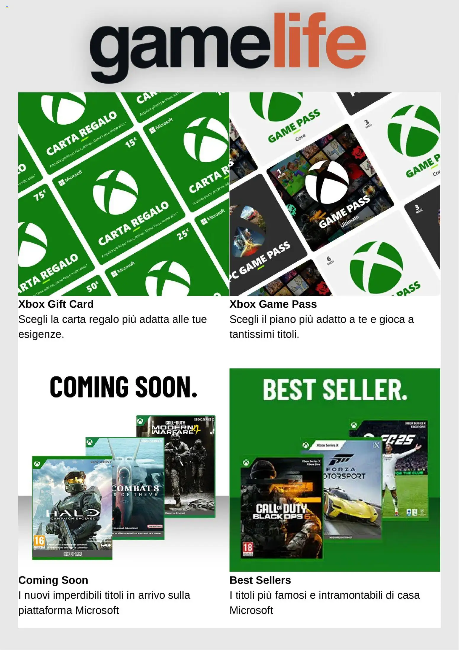 Volantino Gamelife del 16/08/2026 | Pagina: 6 | Prodotti: PC, Xbox, Gioco, Disco