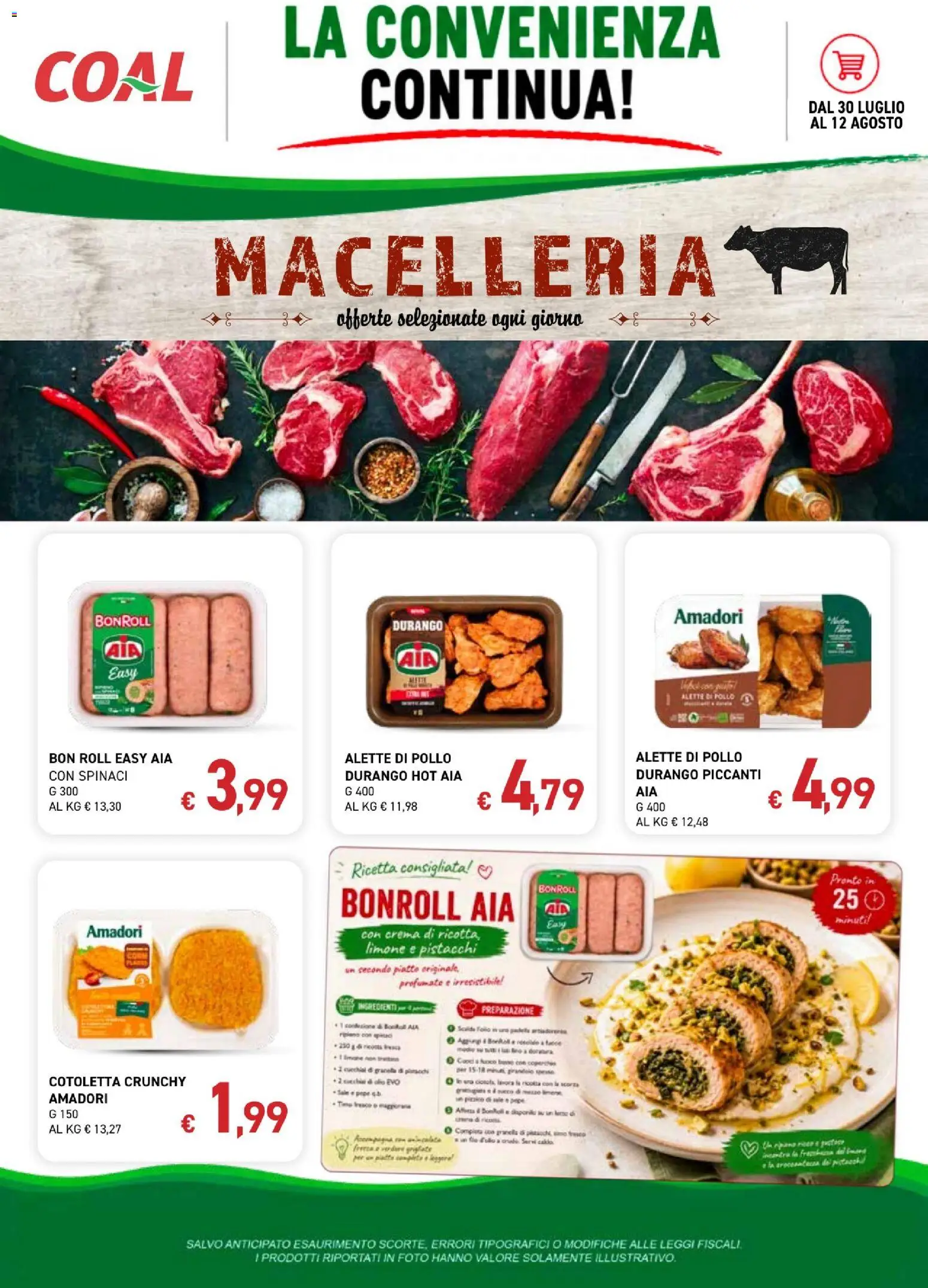 Volantino Coal del 30/07/2026 | Pagina: 9 | Prodotti: Crema, Sale, Pepe, Spinaci