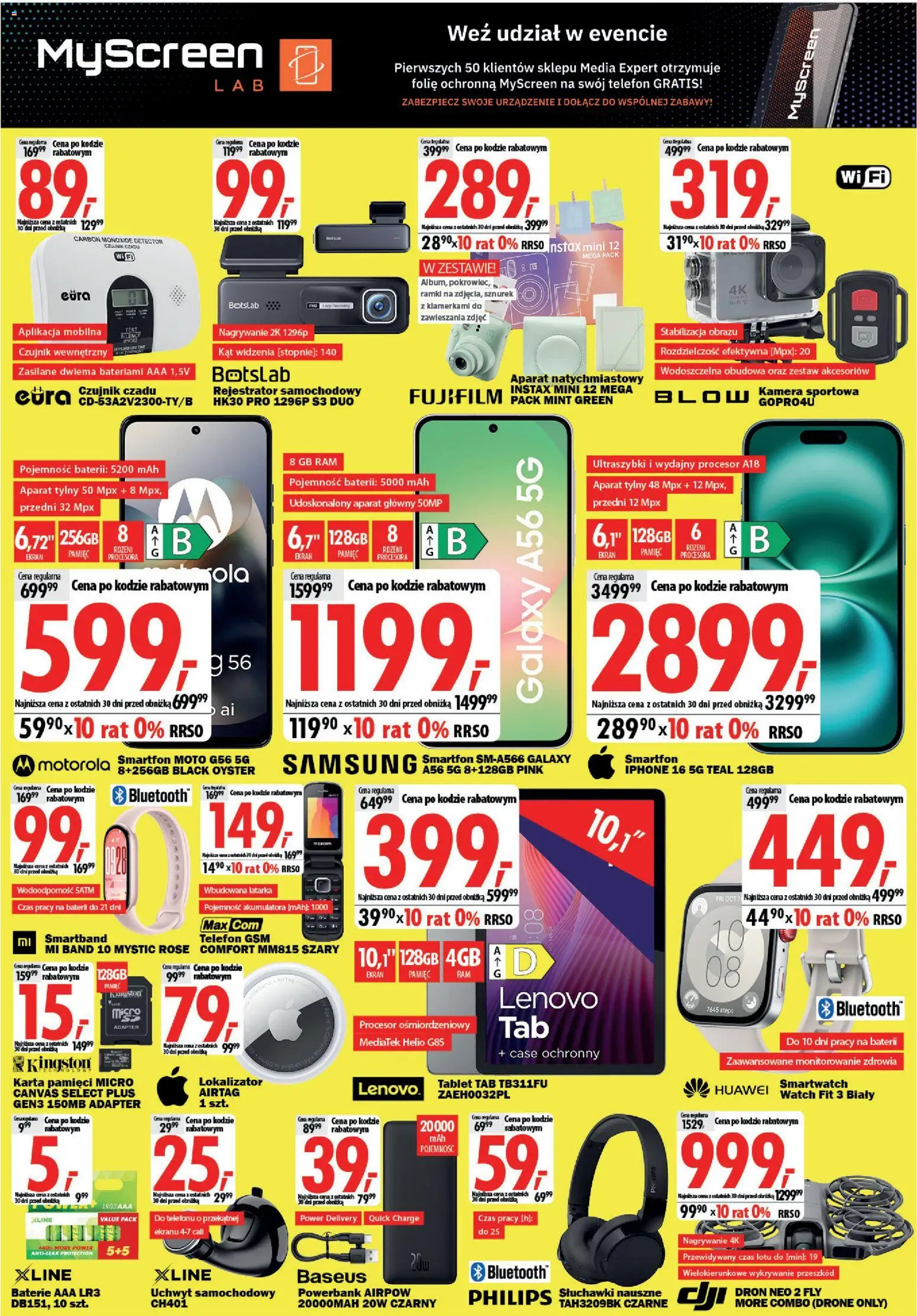 Mediaexpert promocje - Otwarcie po remoncie Biała Podlaska od 23.07.2026 | Strona: 4 | Produkty: Karta, Telefon, Tablet, Smartband