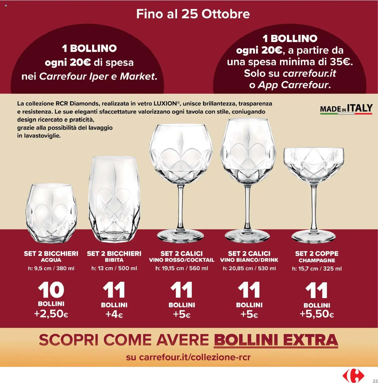 Volantino Carrefour del 15/09/2026 | Pagina: 23 | Prodotti: Acqua, Vino, Champagne, Bibita