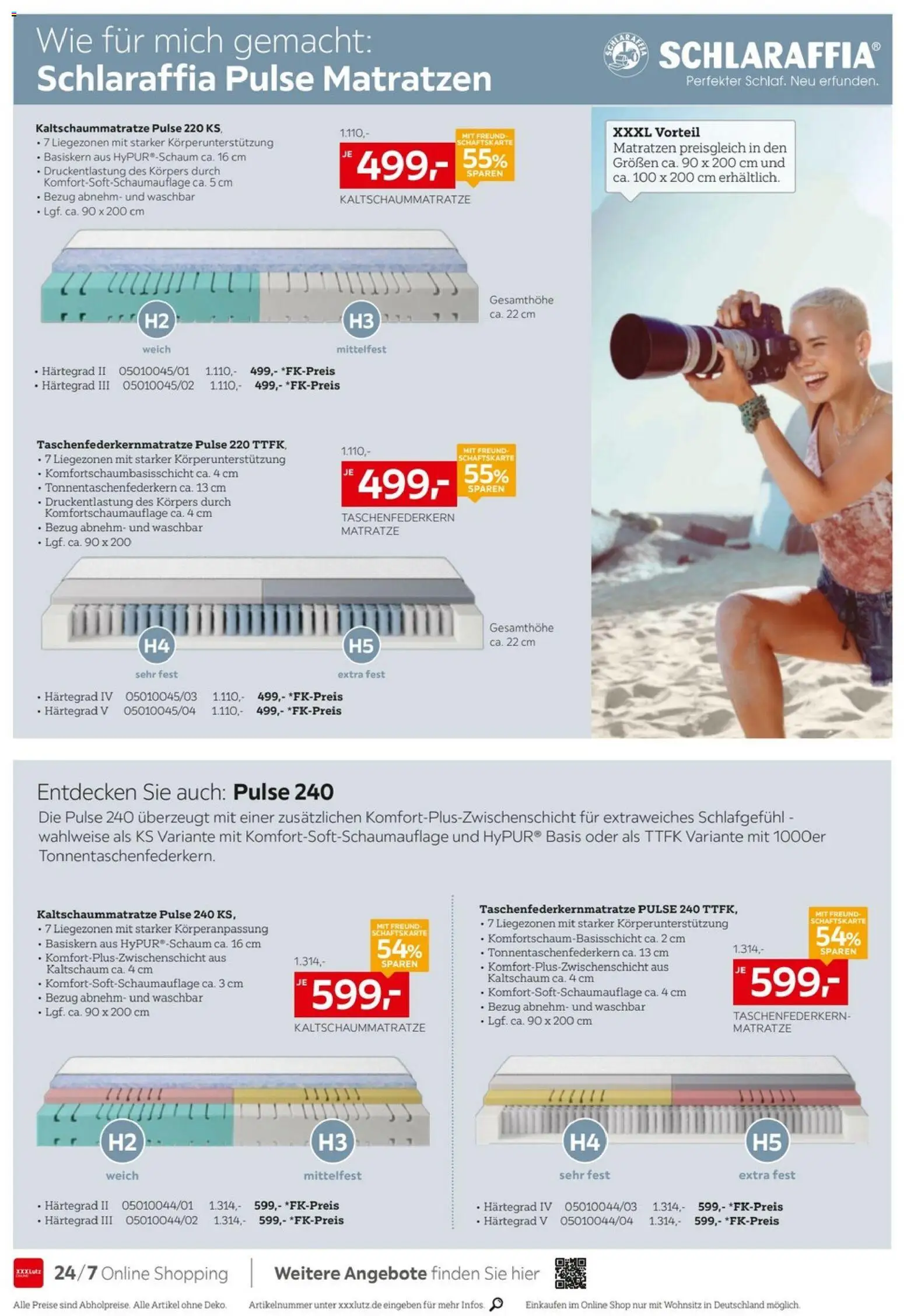 XXXLutz Bis zu 68% auf Matratzen – gültig ab 05.09.2026 | Seite: 4 | Produkte: Matratze