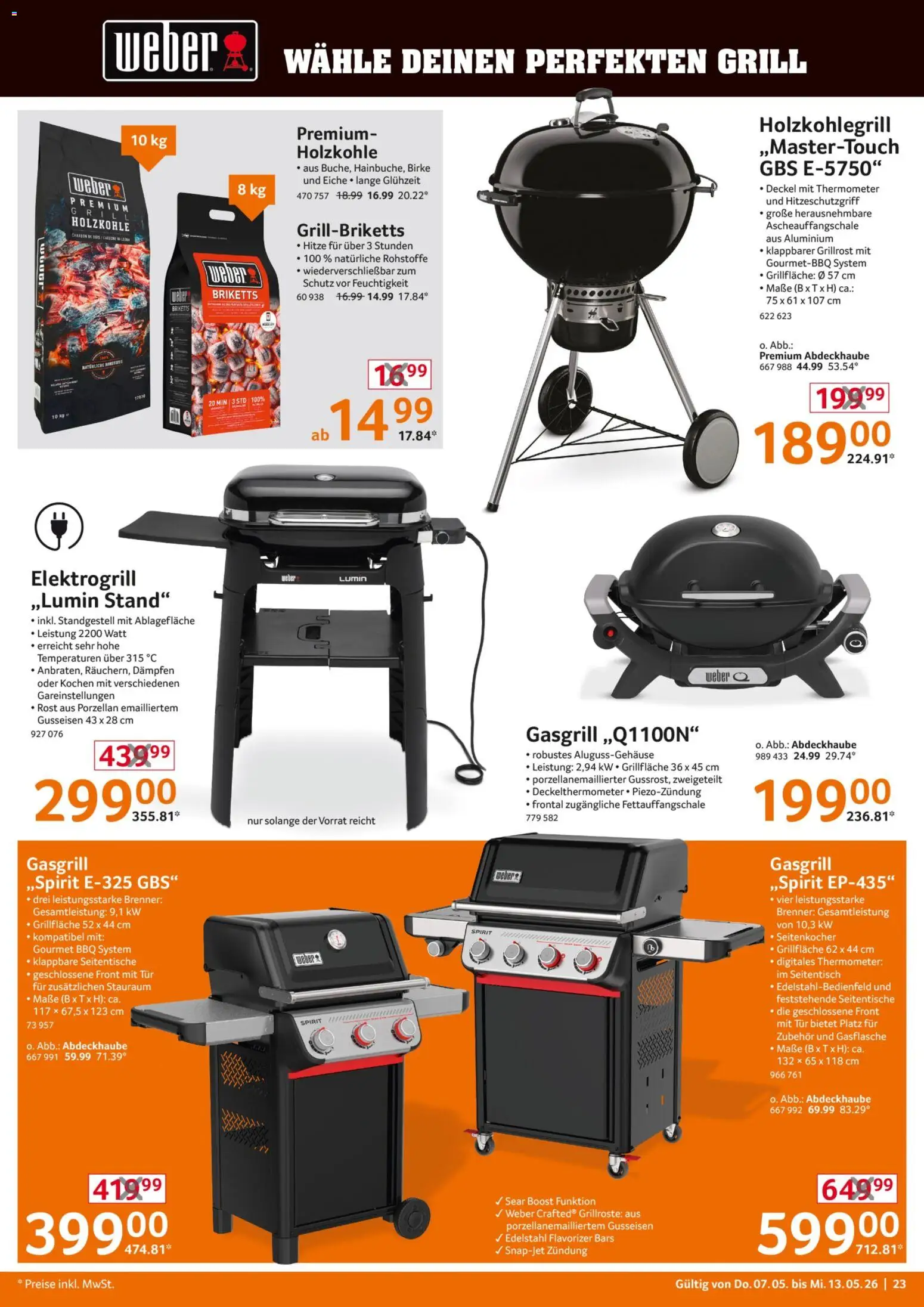 Selgros Non Food – gültig ab 07.05.2026 | Seite: 23 | Produkte: Grill, Thermometer, Tür