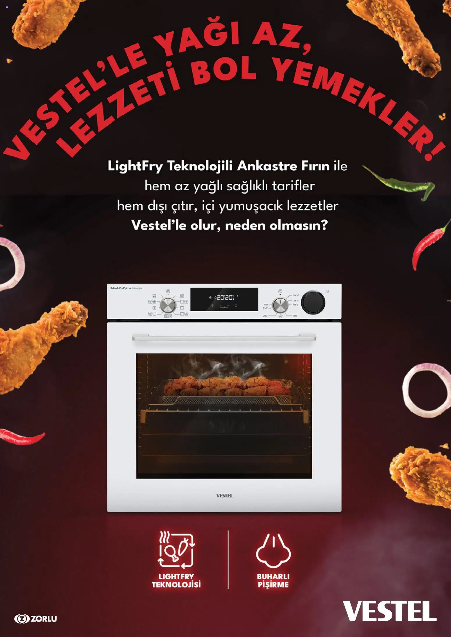 Vestel - Ankastre Katalog - 01 Ekim 2026 tarihinden itibaren geçerlidir | Sayfa: 12 | Ürünler: Fırın