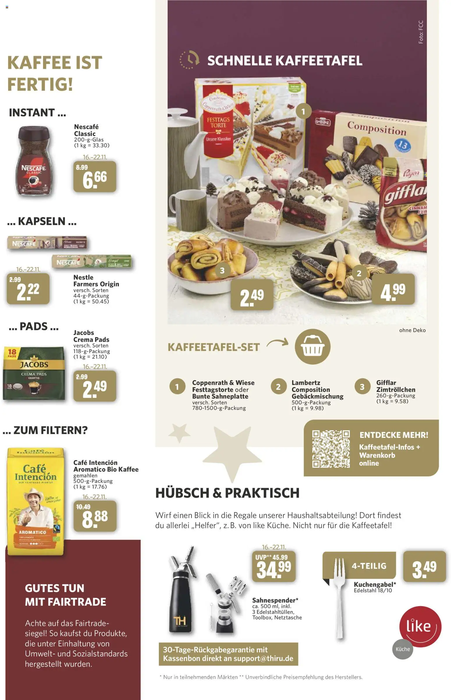 Combi myTime November 2026 – gültig ab 31.10.2026 | Seite: 28 | Produkte: Nescafe, Kaffee, Küche