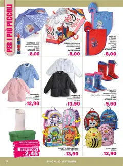Anteprima del volantino Il Gigante volantino Scuola valido a partire dal 06/08/2026 | Pagina: 10 | Prodotti: Zaino, Ombrello, Poncho, Grembiule