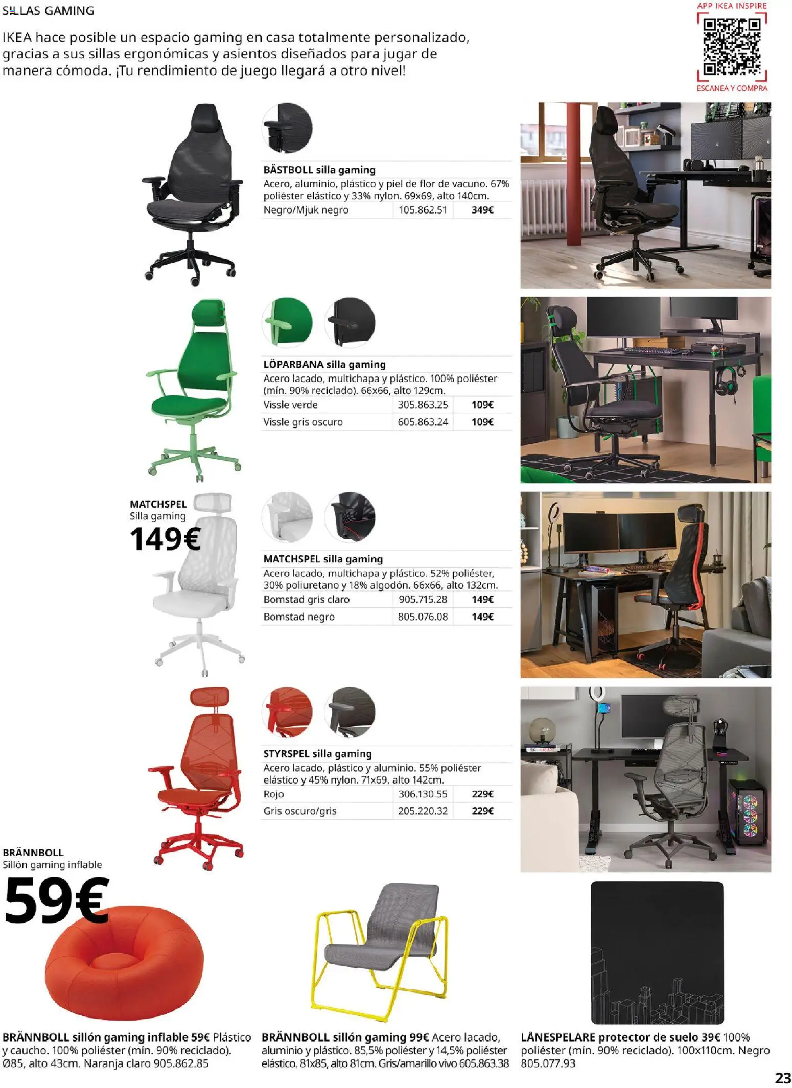 Catálogo IKEA Oficina en casa │ válido desde el 01.02.2026 | Página: 23 | Productos: Sillón, Silla