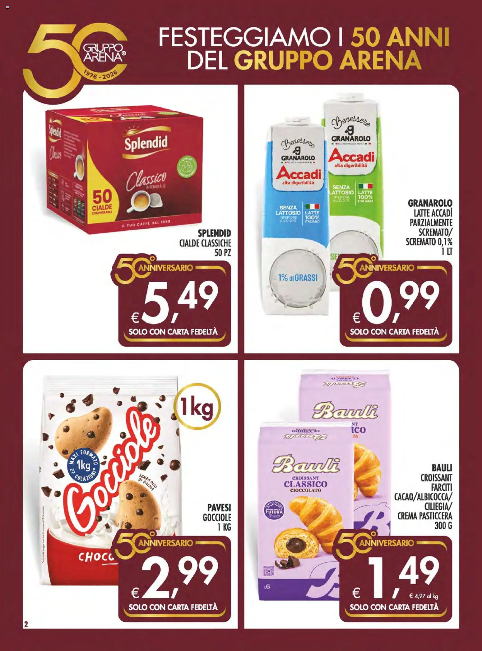 Volantino SuperConveniente del 28.05.2026 | Pagina: 2 | Prodotti: Crema, Cioccolato, Latte, Croissant