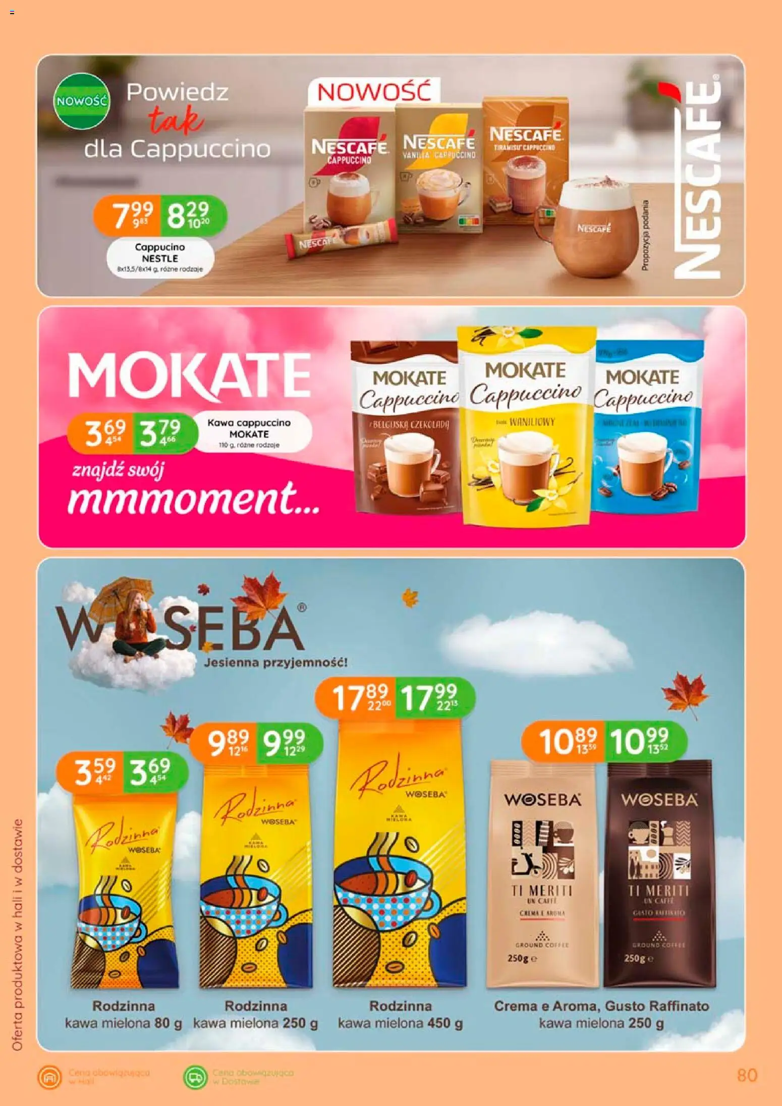 Eurocash gazetka od 17.09.2026 | Strona: 80 | Produkty: Kawa cappuccino, Cappuccino, Kawa, Kawa mielona