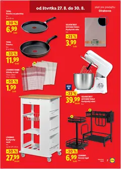 Lidl leták platný od 27.08.2026 | Strana: 7 | Produkty: Kovový regál, Regál, Kuchynský robot, Robot