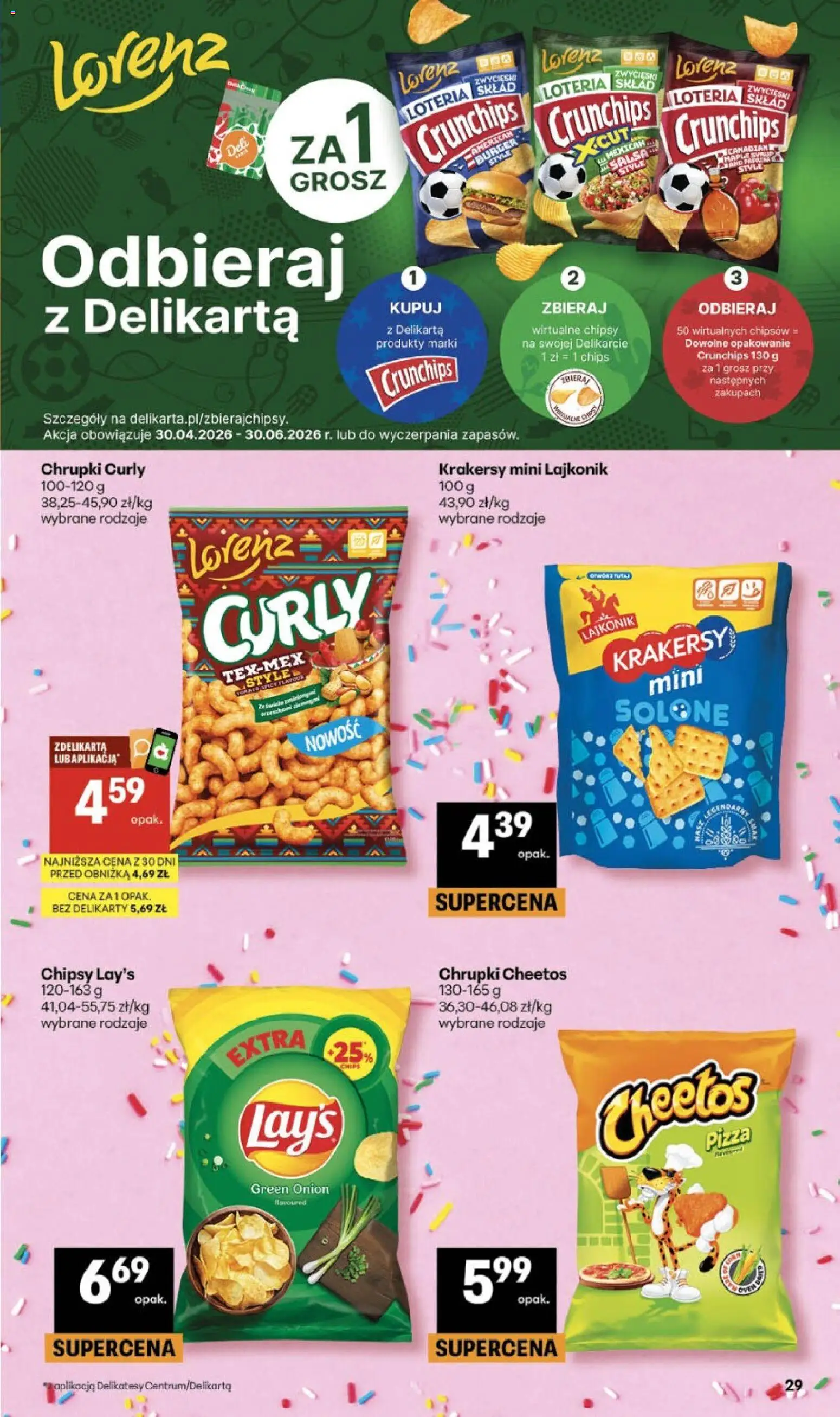 Delikatesy Centrum gazetka - Sklepy Własne od 07.05.2026 | Strona: 29 | Produkty: Chipsy, Chrupki, Delikatesy, Krakersy