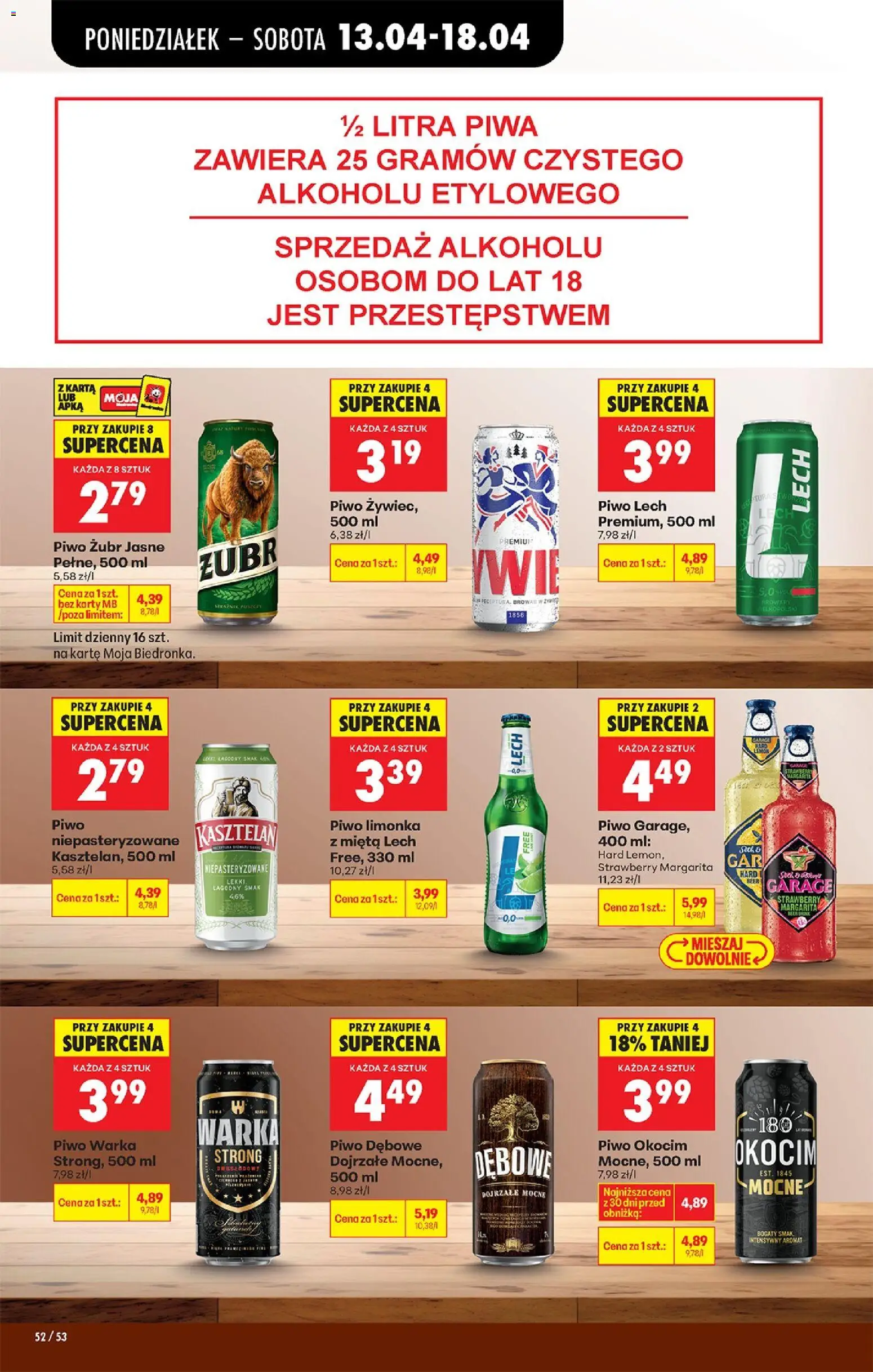 Biedronka Polsko leták od 13.04.2026 | Strana: 66 | Produkty: Zubr, Karty