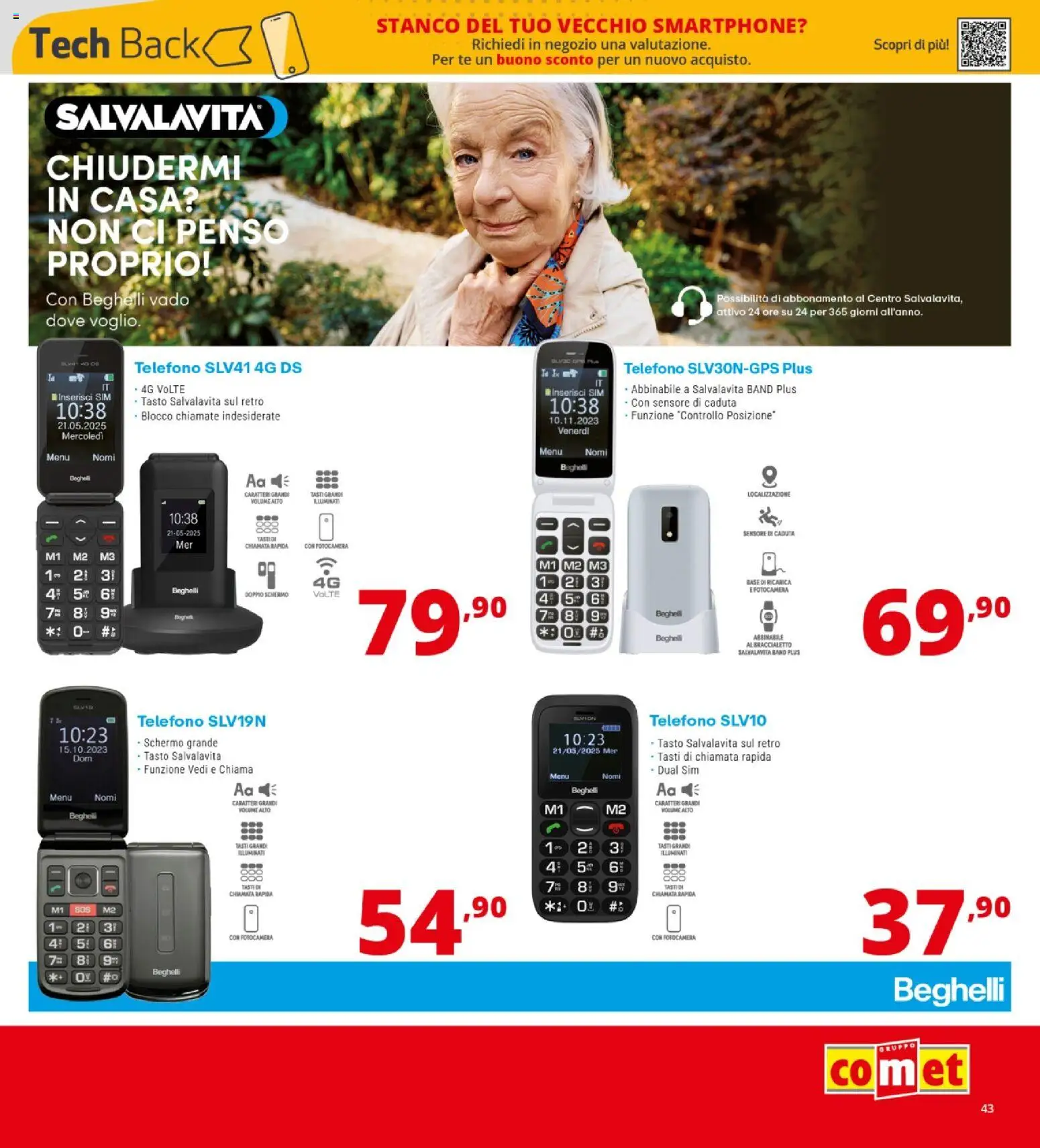 Volantino Comet del 08/10/2026 | Pagina: 43 | Prodotti: Schermo, Telefono, Smartphone, Fotocamera