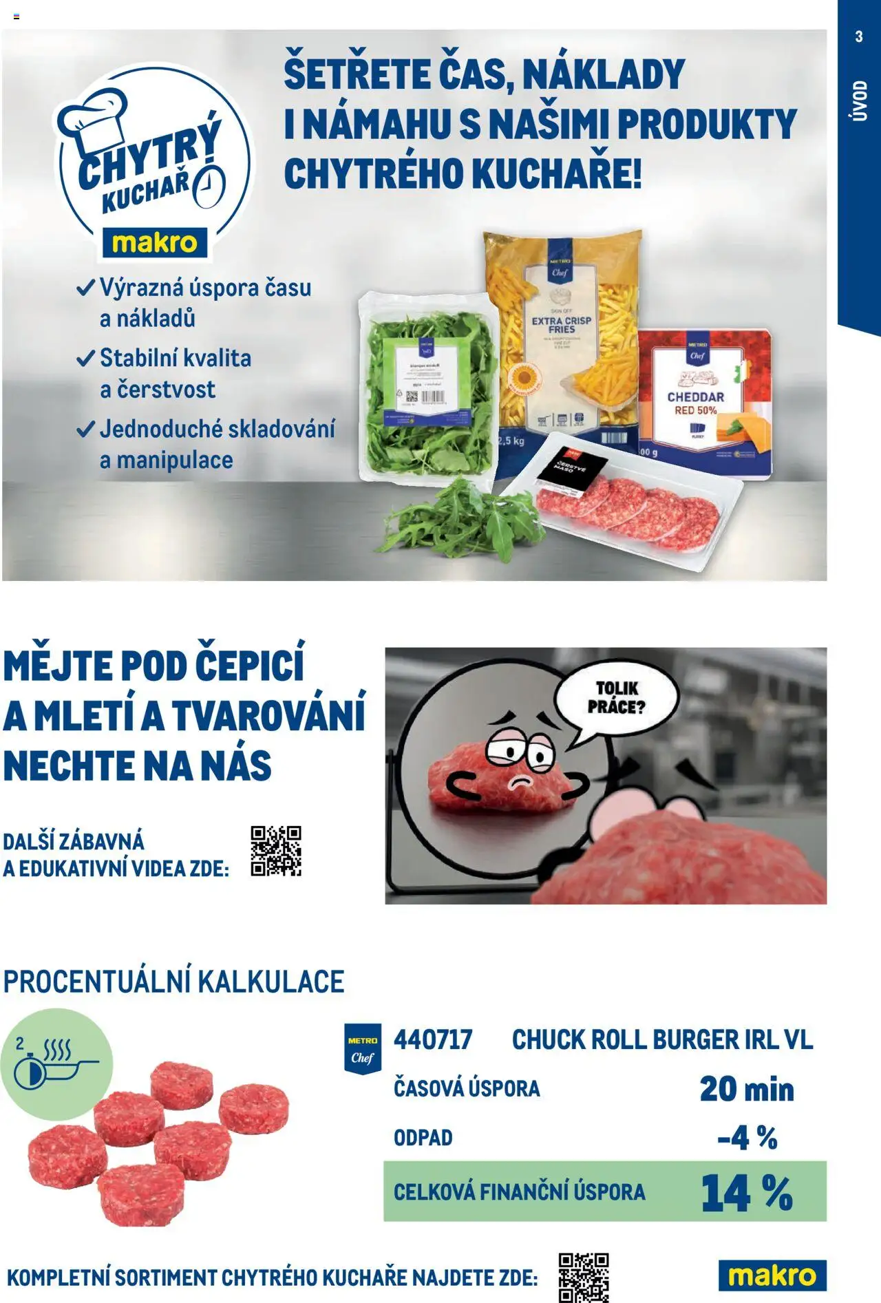 Makro leták - Burgery od 17.07.2025 | Strana: 3 | Produkty: Burger, Cheddar