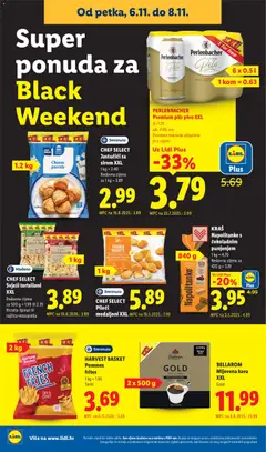 PERLENBACHER Premium pils pivo XXL, Premium pils pivo XXL - Pregled kataloga iz trgovine Lidl, vrijedi od 02.11.2026 | Stranica: 70
