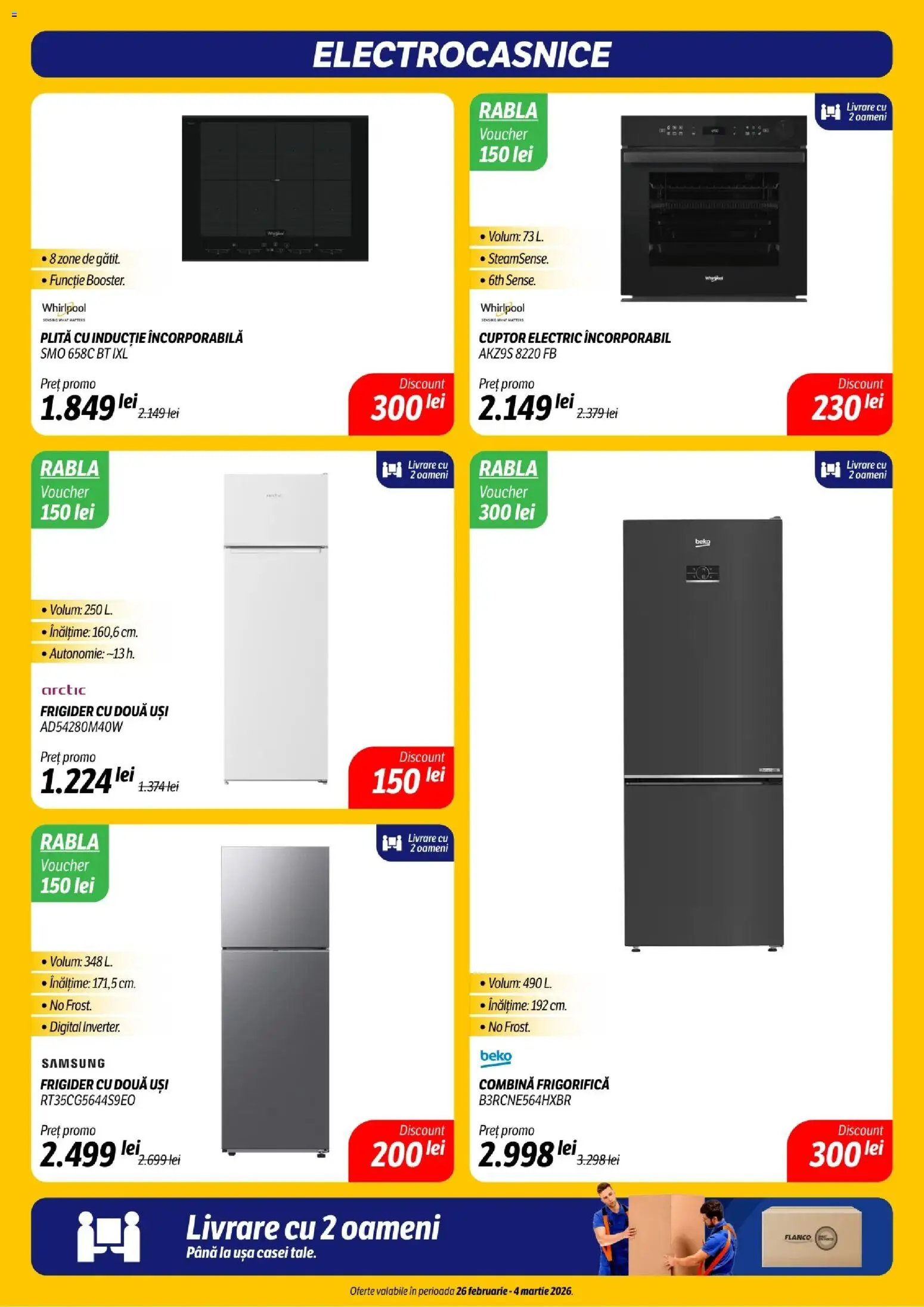 Noul catalog Flanco – valabil de la 26.02.2026 | Pagină: 17 | Produse: Cuptor, Plită, Ușă, Combină frigorifică