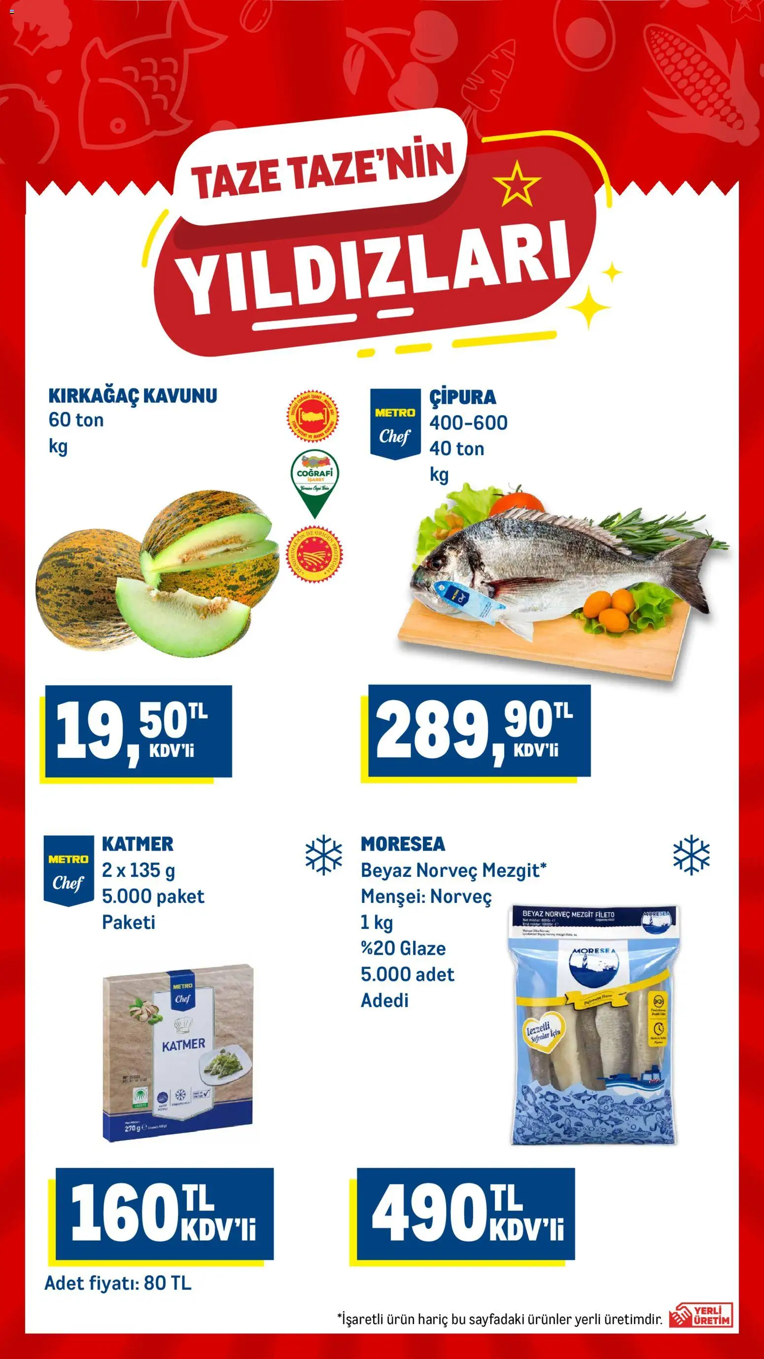 Metro Katalog - 05 Ağustos 2026 tarihinden itibaren geçerlidir | Sayfa: 3 | Ürünler: Mezgit, Çipura