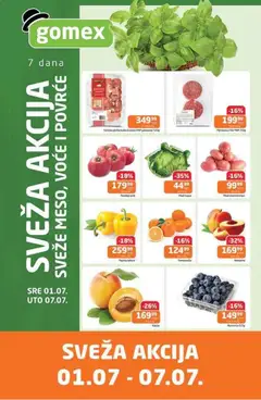 Gomex katalog Sveža akcija - pregled Gomex kataloga - važi od 01.07.2026