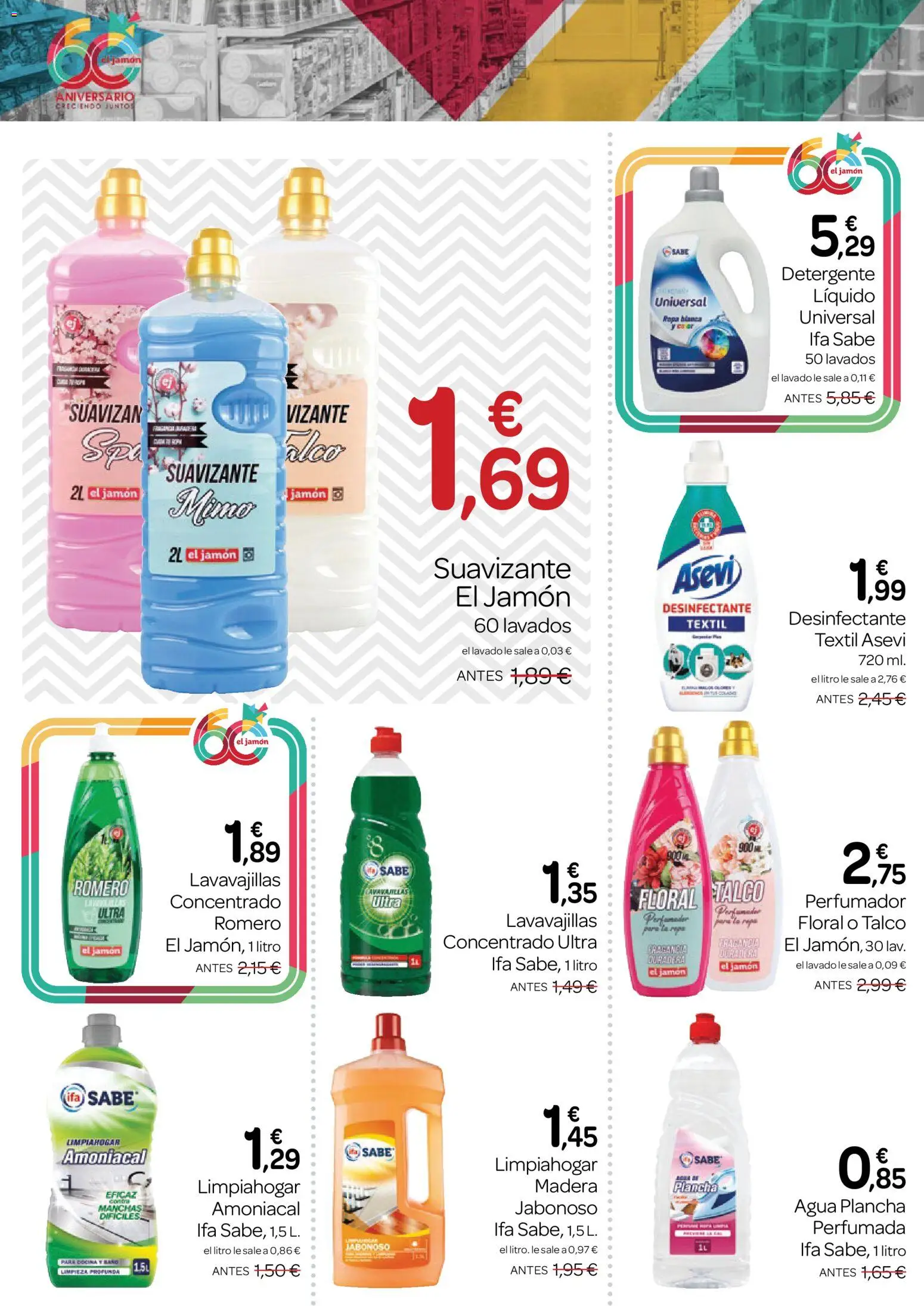 Supermercados El Jamón folleto │ válido desde el 27/08/2026 | Página: 32 | Productos: Fragancia, Detergente, Jamón, Lavavajillas