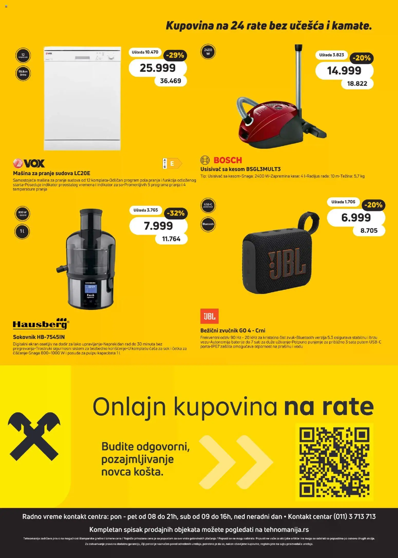 Tehnomanija katalog - važi od 04.05.2026 | Strana: 19 | Proizvode: Usisivač, Bosch, Sok, Baterije