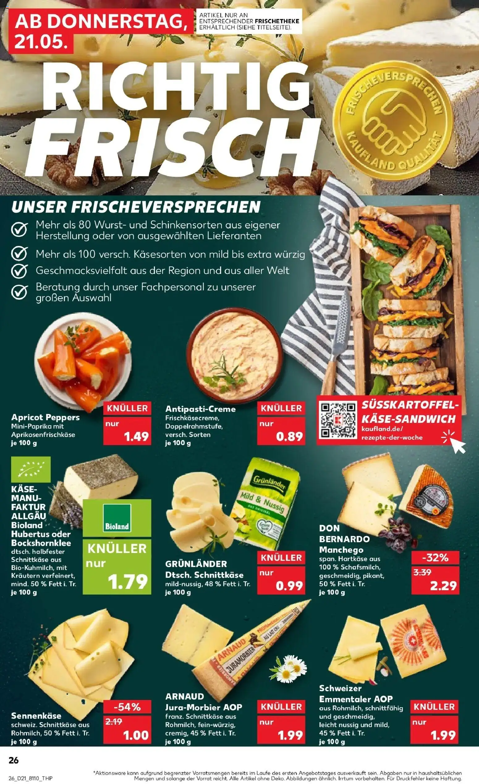 Kaufland Prospekt Lutherstadt Eisleben – gültig ab 18.05.2026 | Seite: 31 | Produkte: Käse, Grunlander, Wurst