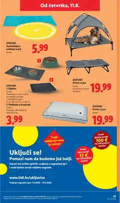 ZOOFARE Rashlađujuća podloga za pse, Cooling mat for dogs, available in lemon shape or rectangular. - Pregled kataloga iz trgovine Lidl, vrijedi od 08.06.2026 | Stranica: 55