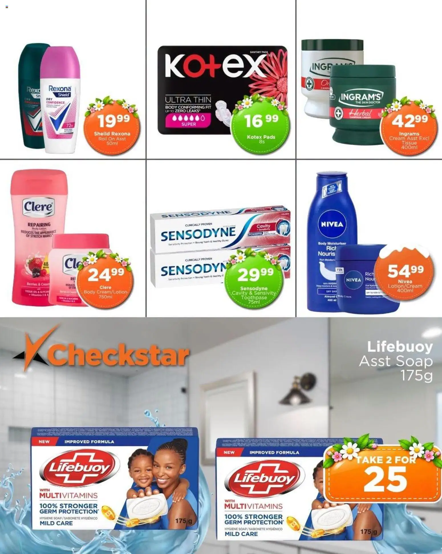 New Check Star catalogue – valid from 09/09/2026 | Page: 8 | Products: Tissue oil, Pads, Oil, Cream