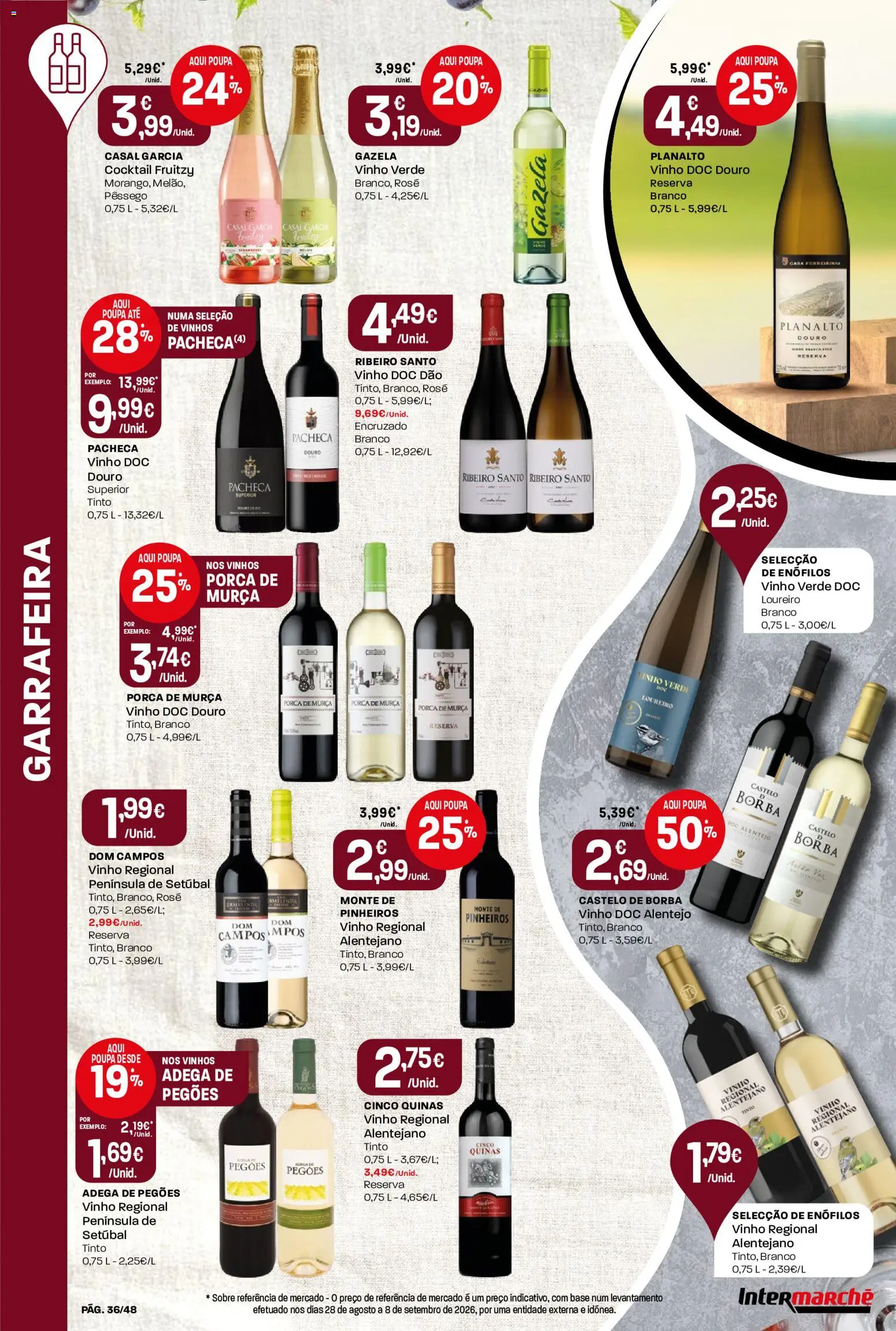 Intermarché folheto │ válido de 08/10/2026 | Página: 36 | Produtos: Base, Vinho