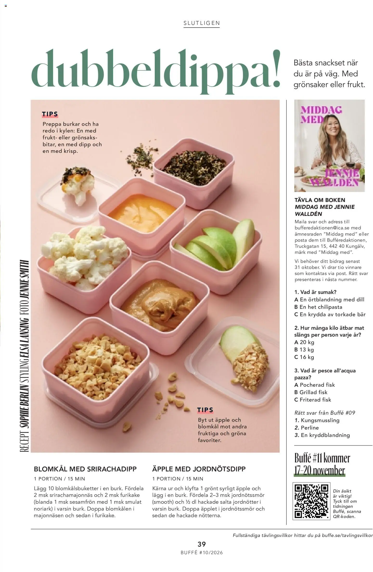 ICA Maxi reklamblad aktuell från 01/10/2026 | Sida: 39 | Produkter: Frukt, Jordnötter, Blomkål, Sesamfrön