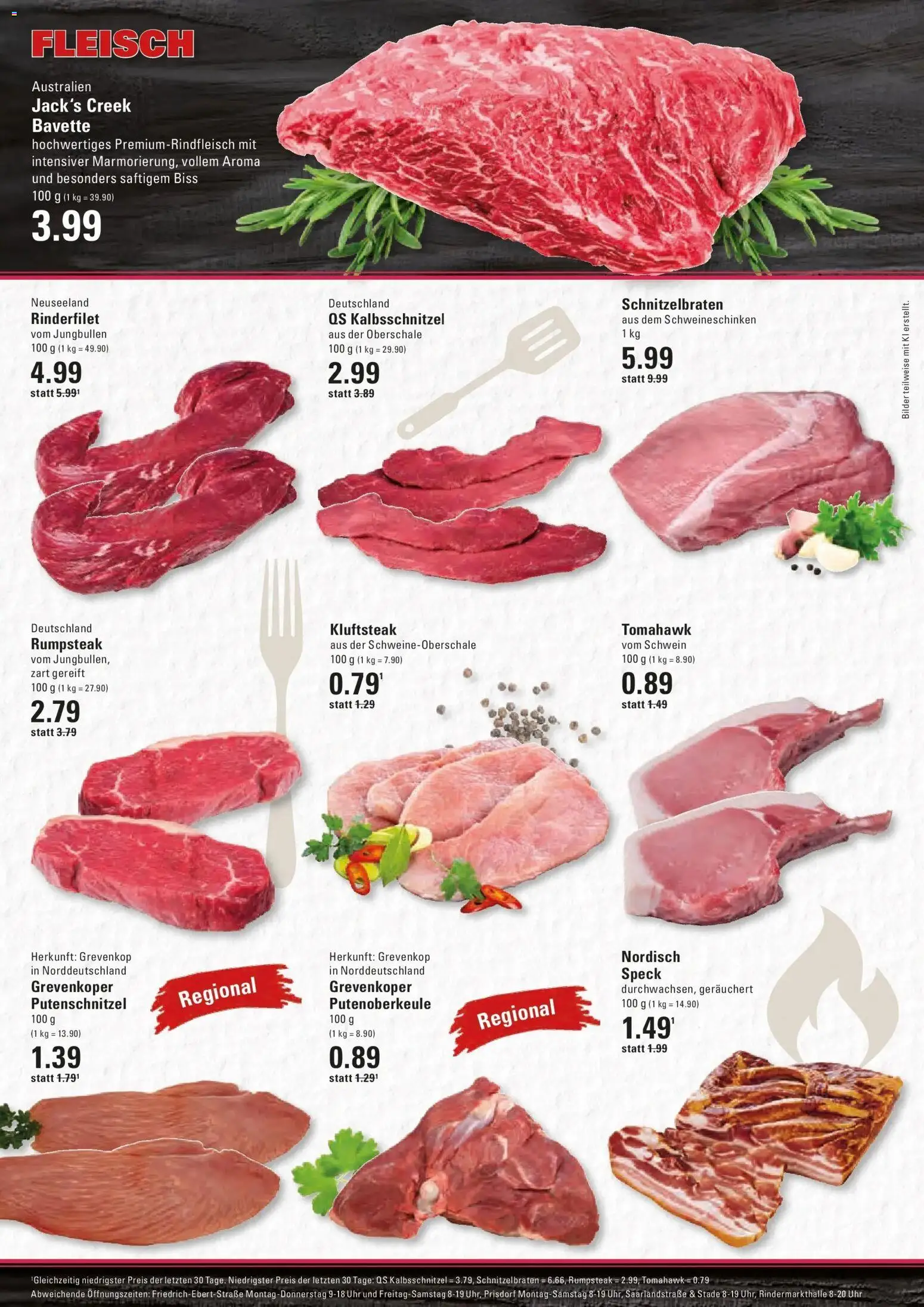 Marktkauf Prospekt Prisdorf (ab 31.08.2026) » Angebote online | Seite: 4 | Produkte: Rinderfilet, Putenschnitzel, Fleisch, Uhr