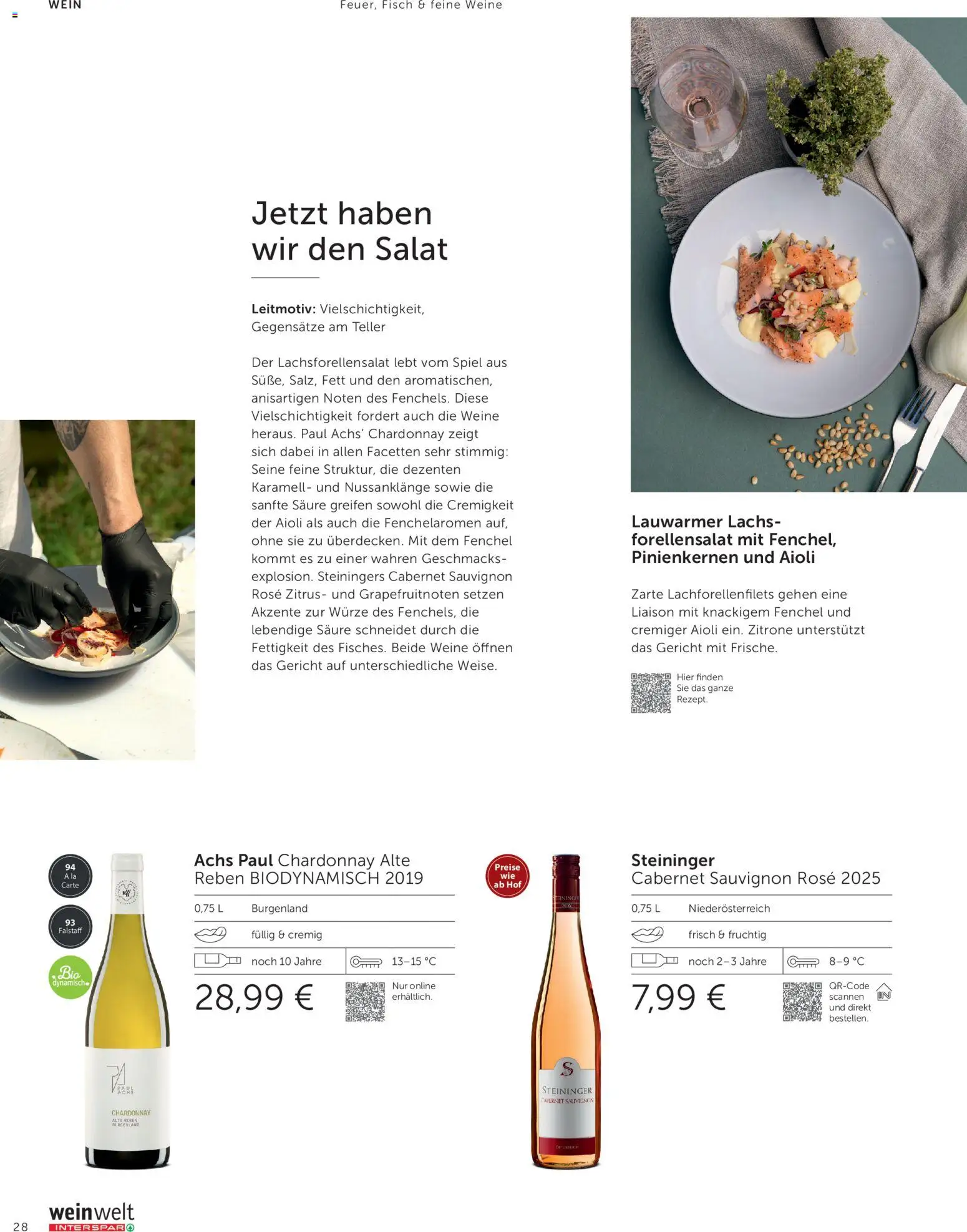 Interspar Meine Weinwelt Sommer 2026 gültig ab 11.06.2026 | Seite: 28 | Produkte: Salat, Zitrone, Spiel, Fisch