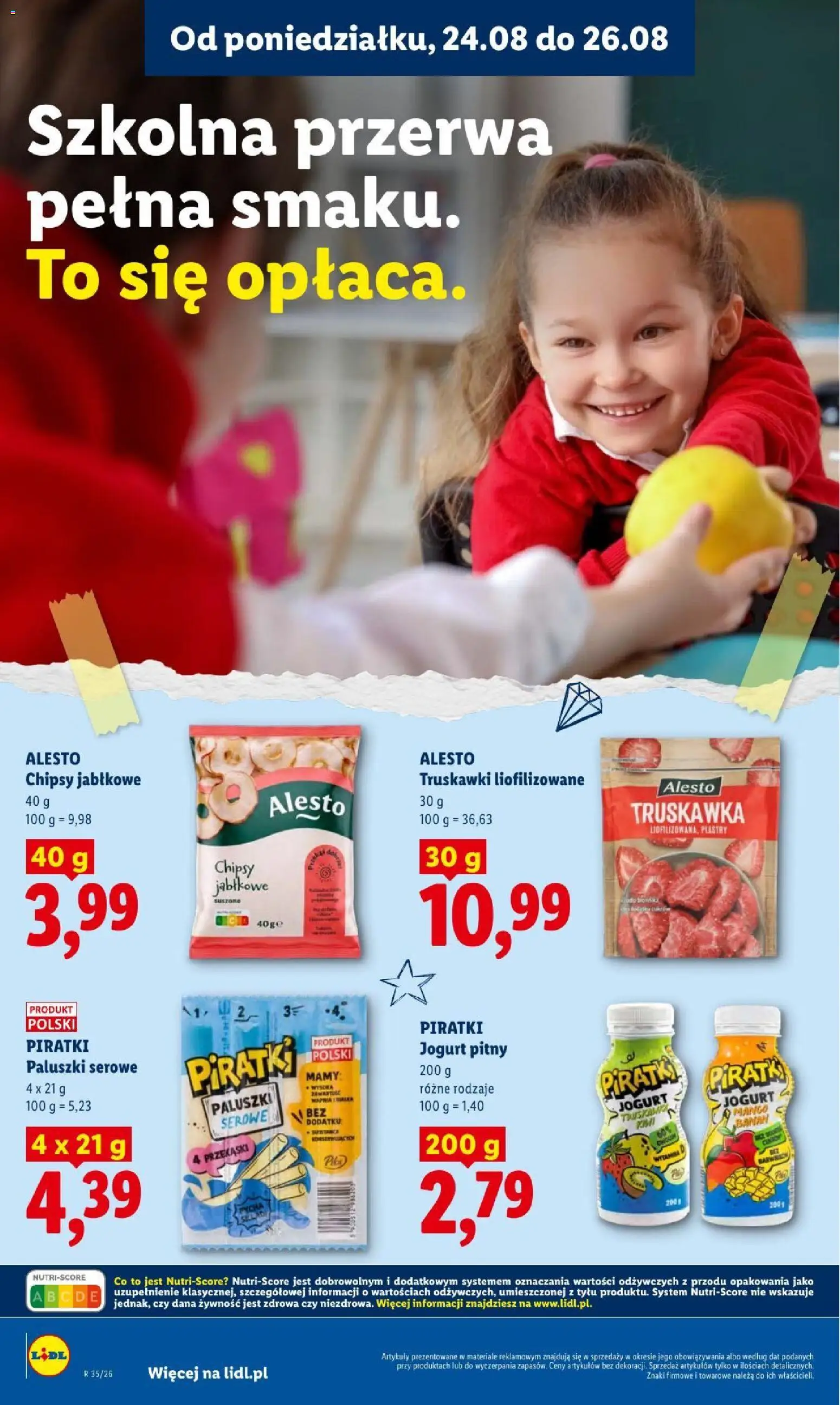 Lidl gazetka od 24.08.2026 | Strona: 66 | Produkty: Chipsy, Przekąski, Chipsy jabłkowe, Paluszki serowe