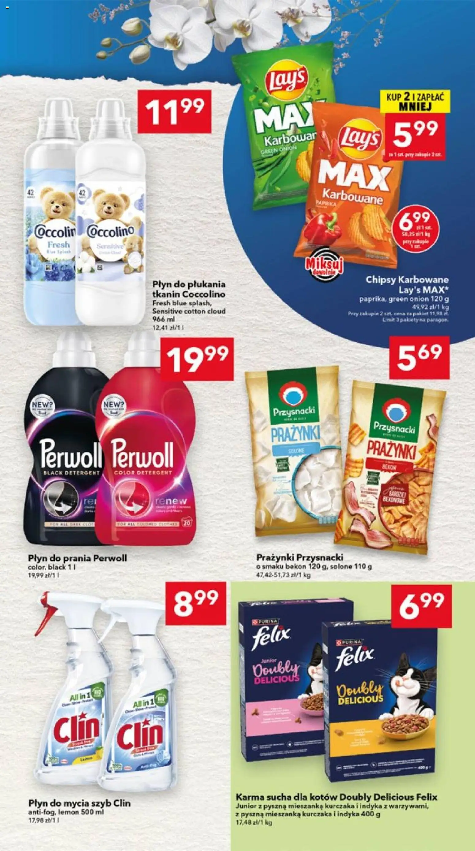 Lewiatan gazetka - Lublin od 10.09.2026 | Strona: 7 | Produkty: Płyn do prania Perwoll, Płyn do płukania, Chipsy, Detergent