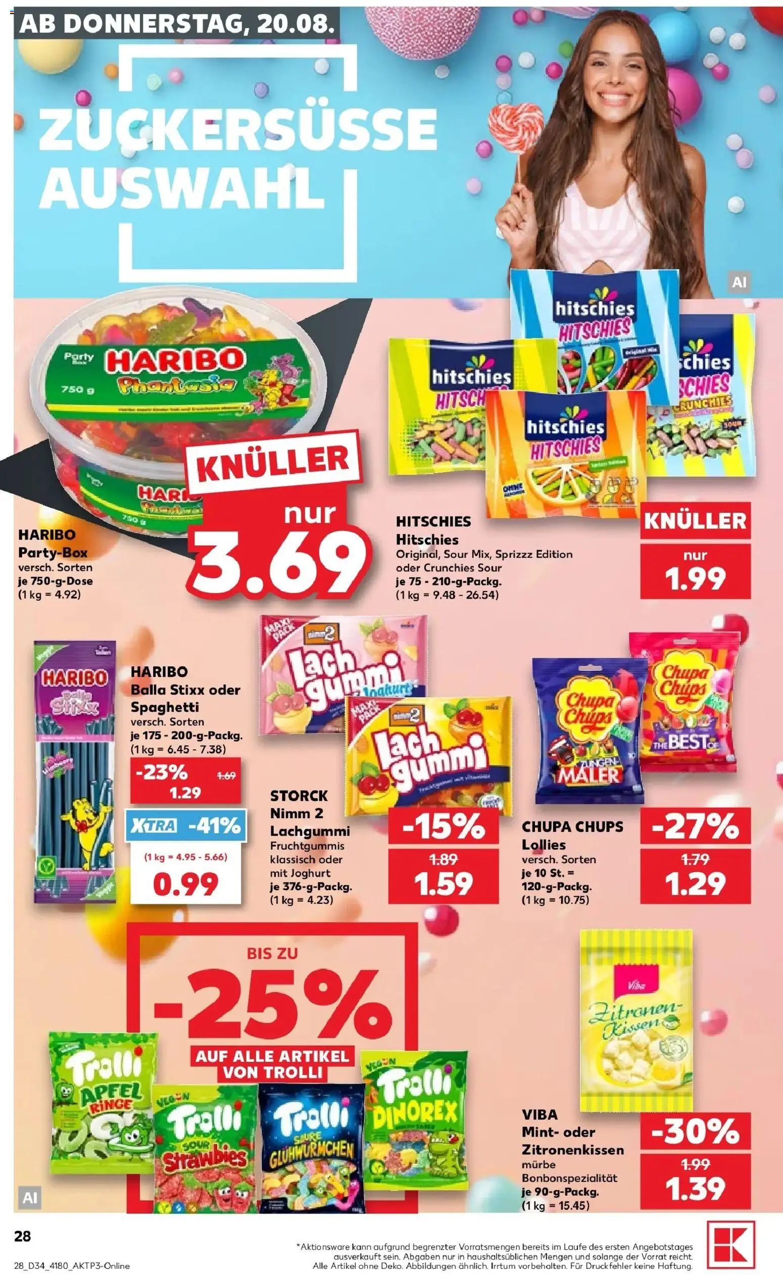 Prospekt Kaufland ab 20.08.2026 » Angebote Online zum Blättern | Seite: 36 | Produkte: Haribo, Joghurt, Spaghetti, Zitronen
